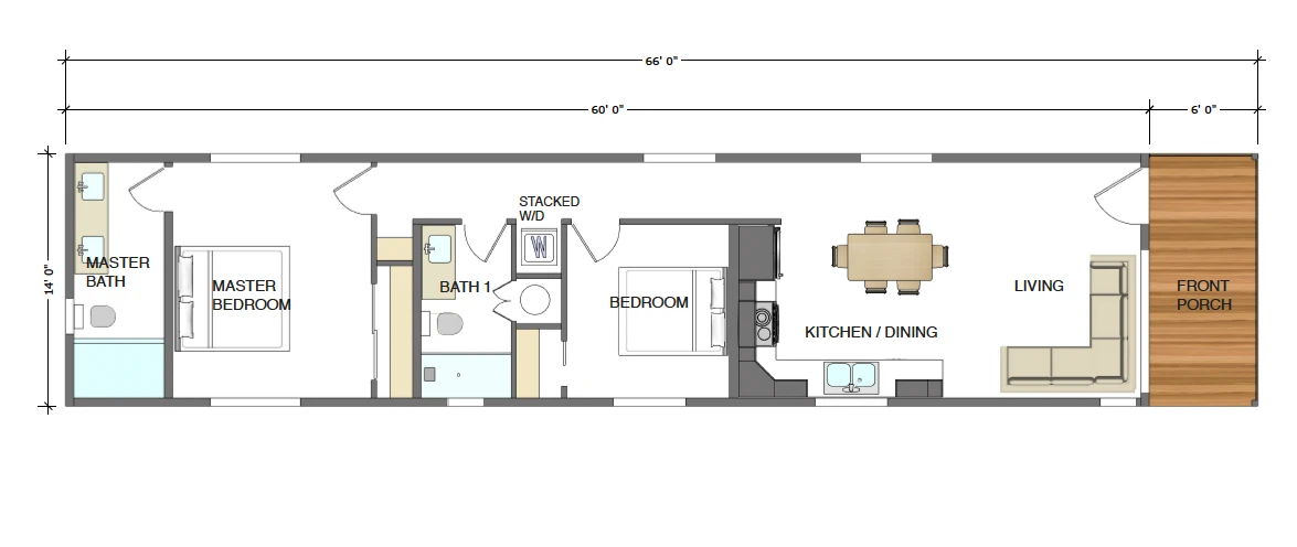 Ridgeline 840 - Floor Plan